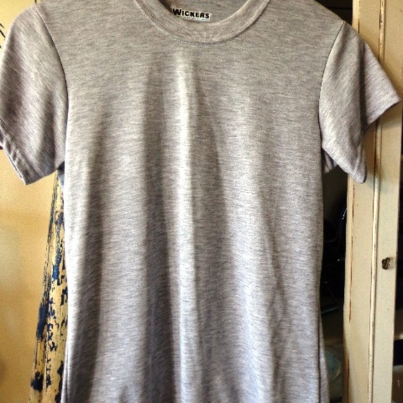 T-Shirt W's Sz S NWOT WICKERS Gray Heather - Picture 1 of 8
